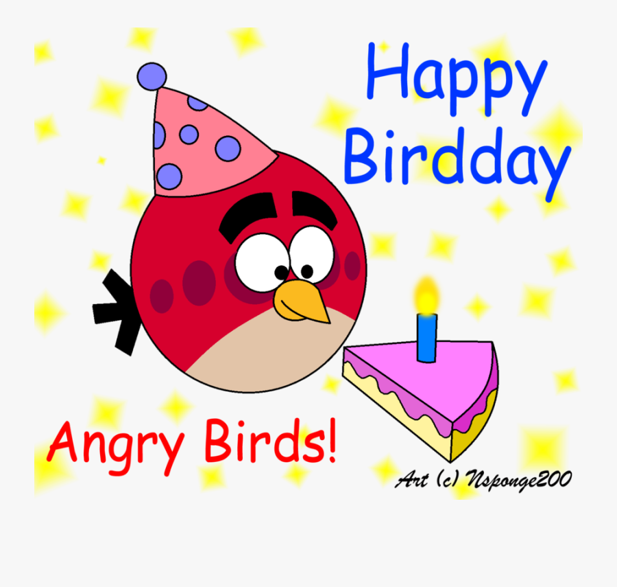 Cinnamon Roll Clipart Angry - Angry Birds Happy Birthday Wishes, Transparent Clipart