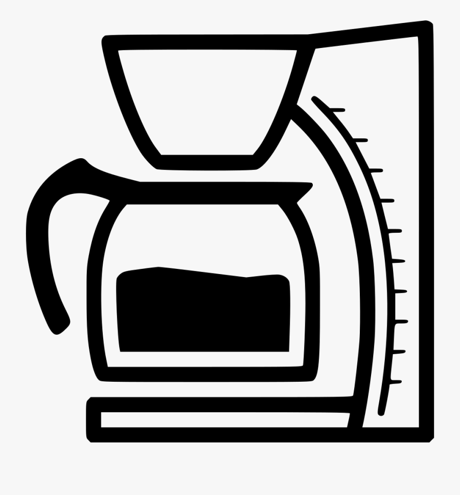 Filter Coffee Maker - Filter Coffee Machine Vector, Transparent Clipart