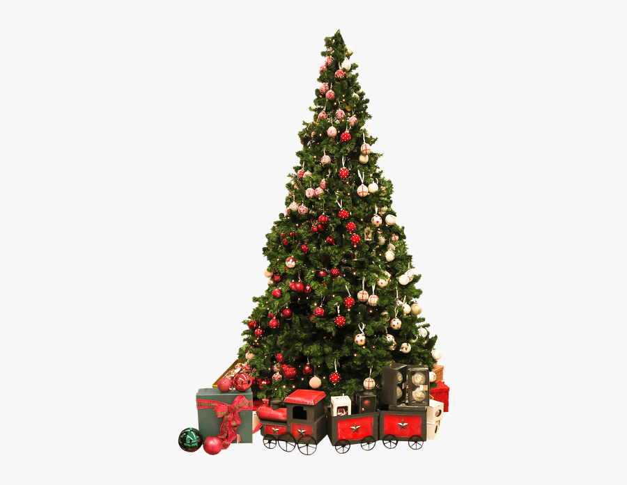 Christmas Tree Vintage Train Clip Arts - Christmas Tree Vintage Png, Transparent Clipart