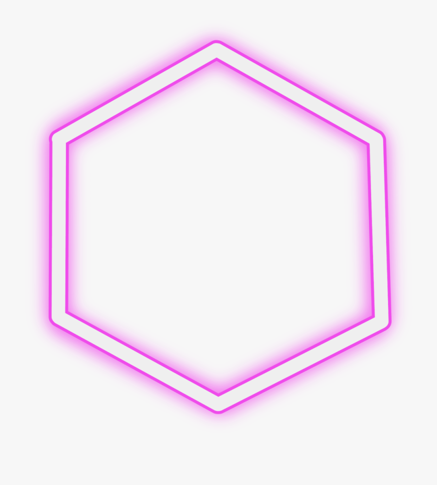 #neon #hexagon #pink #round #freetoedit #circle #geometric, Transparent Clipart