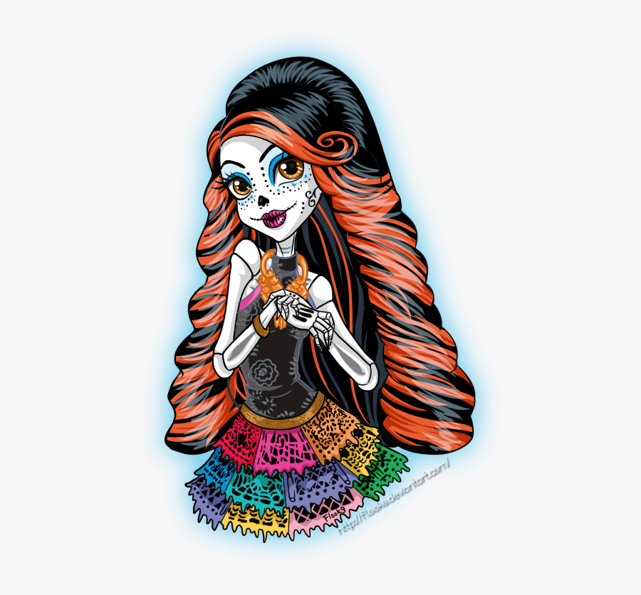 Transparent Monster High Clipart - Catrinas Con Nombres Leonor, Transparent Clipart