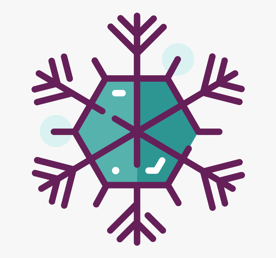 Free Snowflake Shape Vector, Transparent Clipart