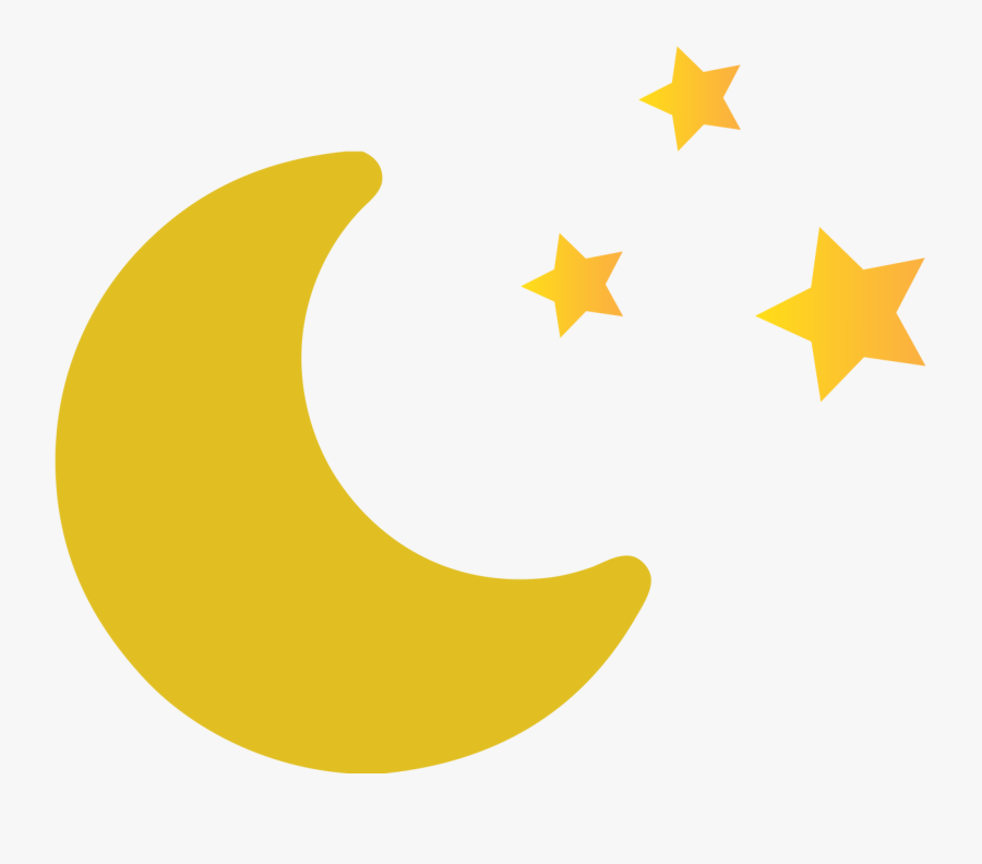 Moon And Stars - Find A Star Reward, Transparent Clipart