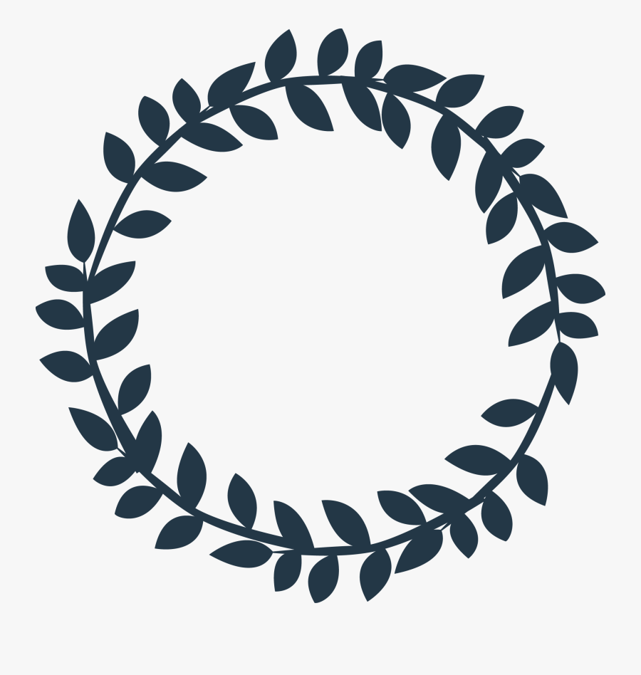 Baseball Circle Cdr Clip Art - Circle Leaf Wreath Clipart, Transparent Clipart