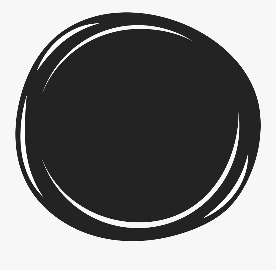 Black & White - Circle, Transparent Clipart
