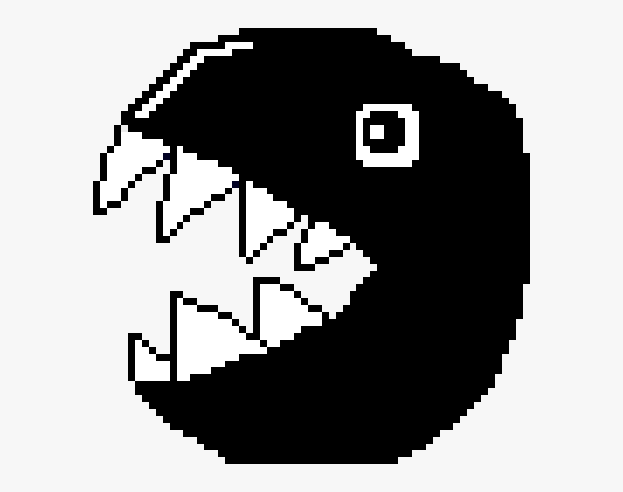 Chain Chomp Pixel Art, Transparent Clipart