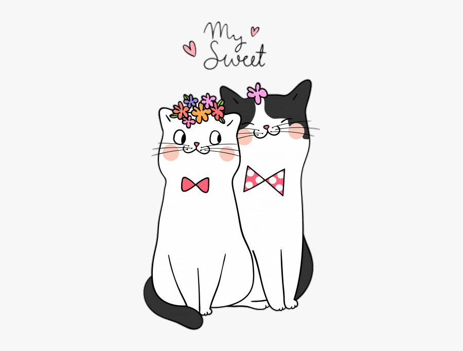 #kiities #kitty #cat #cats #love #valentinesday #iloveyou - Cats Happy Valentines Day 2019, Transparent Clipart
