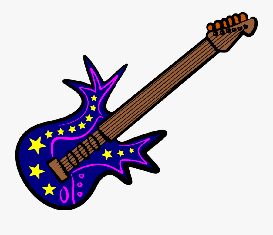 String Instrument,guitar Accessory,plucked String Instruments - Colour Drawing Of Musical Instruments, Transparent Clipart
