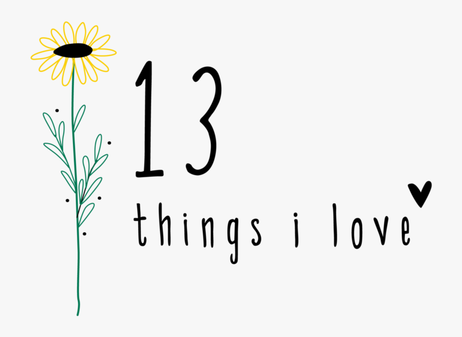 13 Things I Love - Sunflower, Transparent Clipart