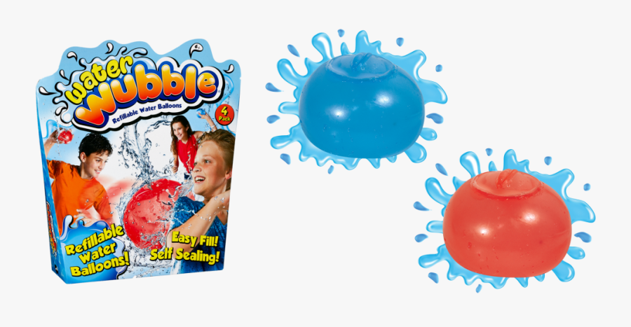 Water Wubble With Packaging - Water Wubble Water Balloon Balls, Transparent Clipart