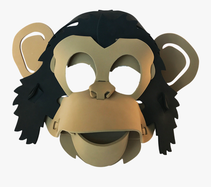 Monkey Masks, Transparent Clipart