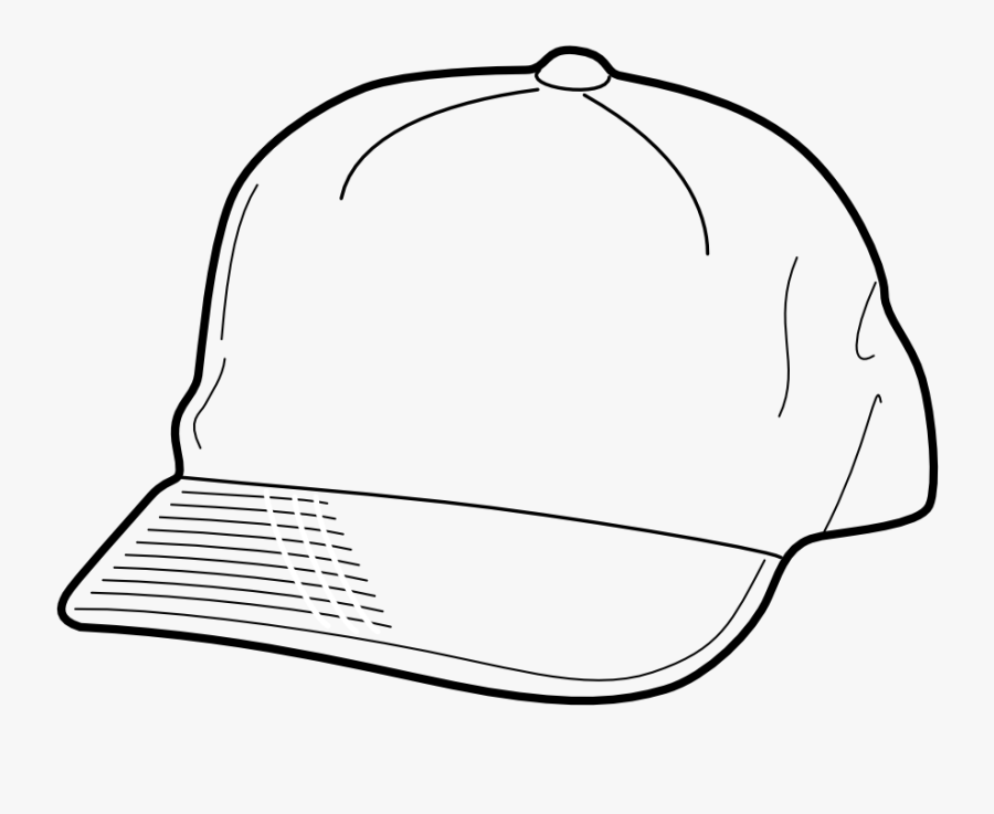 Various Clothing - Black And White Drawing Cap, Transparent Clipart