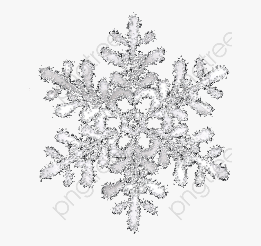 Snowflake Clipart White - Line Art , Free Transparent Clipart - ClipartKey
