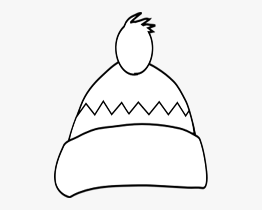 Winter Hat Black And White, Transparent Clipart