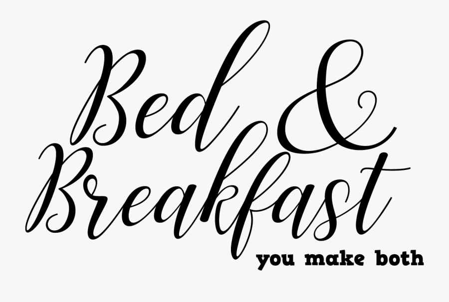 Bed And Breakfast Sign Diy Stencil, Transparent Clipart