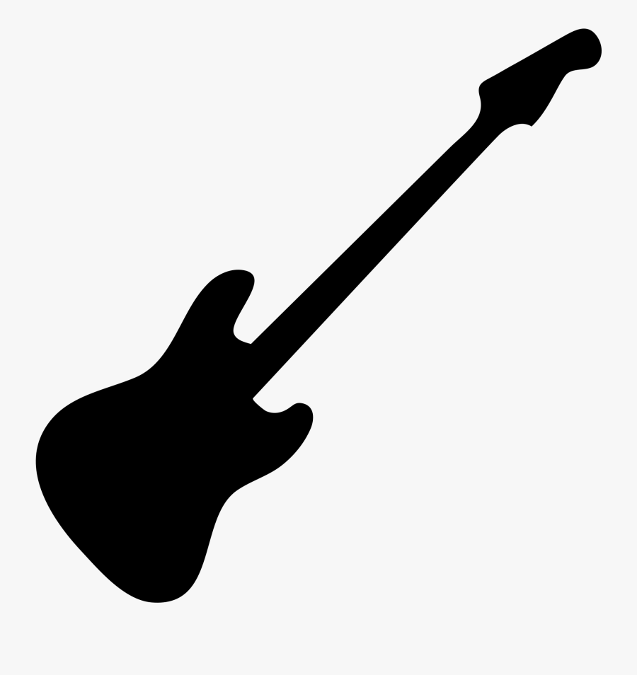 Black Bass Guitar Png, Transparent Clipart