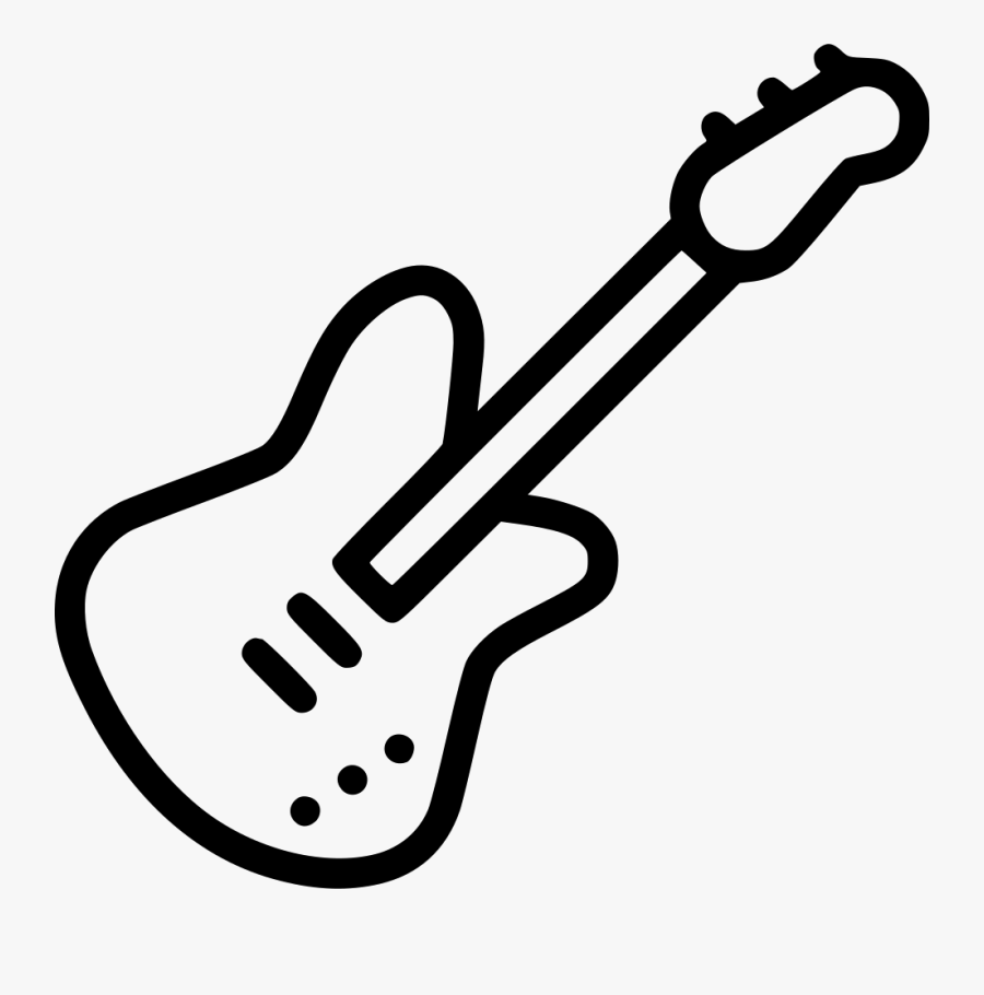 Electric Bass Guitar Music Instrument Audio Sound - Guitar, Transparent Clipart