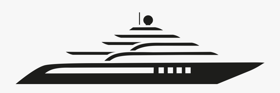 Yacht Boat Outline Png, Transparent Clipart