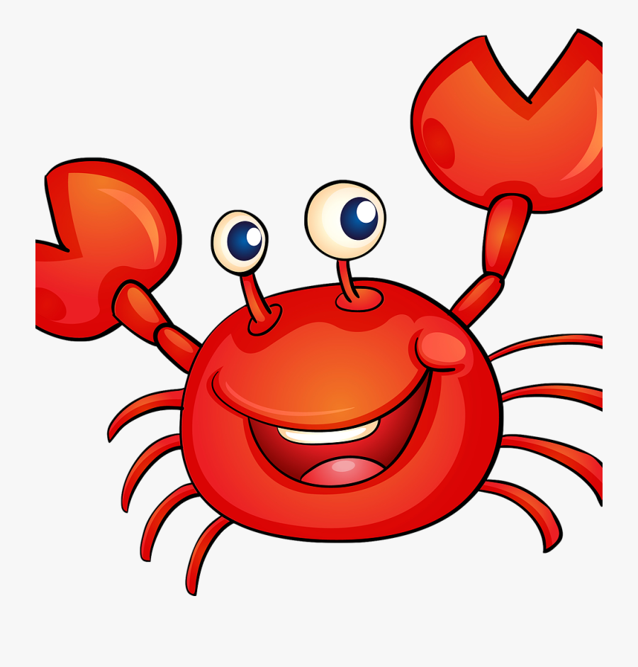 Cartoon Transparent Background Crab, Transparent Clipart