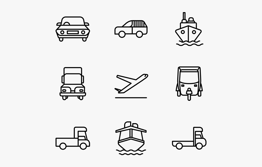 Transportation - Icons Laboratory, Transparent Clipart