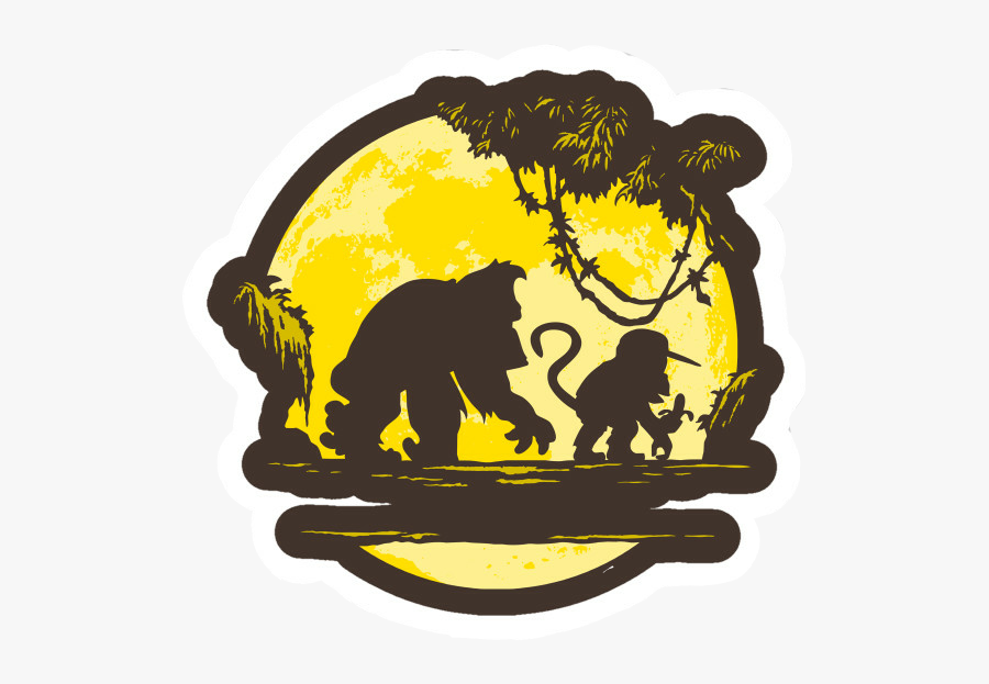 Transparent King Kong Clipart - Calvin And Hobbes Shadow, Transparent Clipart