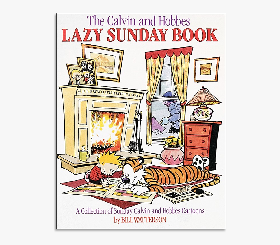 Calvin And Hobbes Lazy Sunday, Transparent Clipart