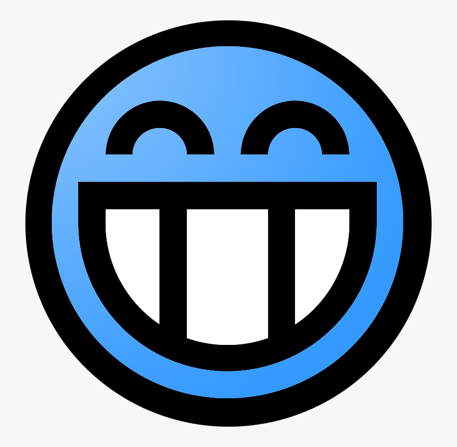 A Big Smile Emoticons - Emoticon, Transparent Clipart