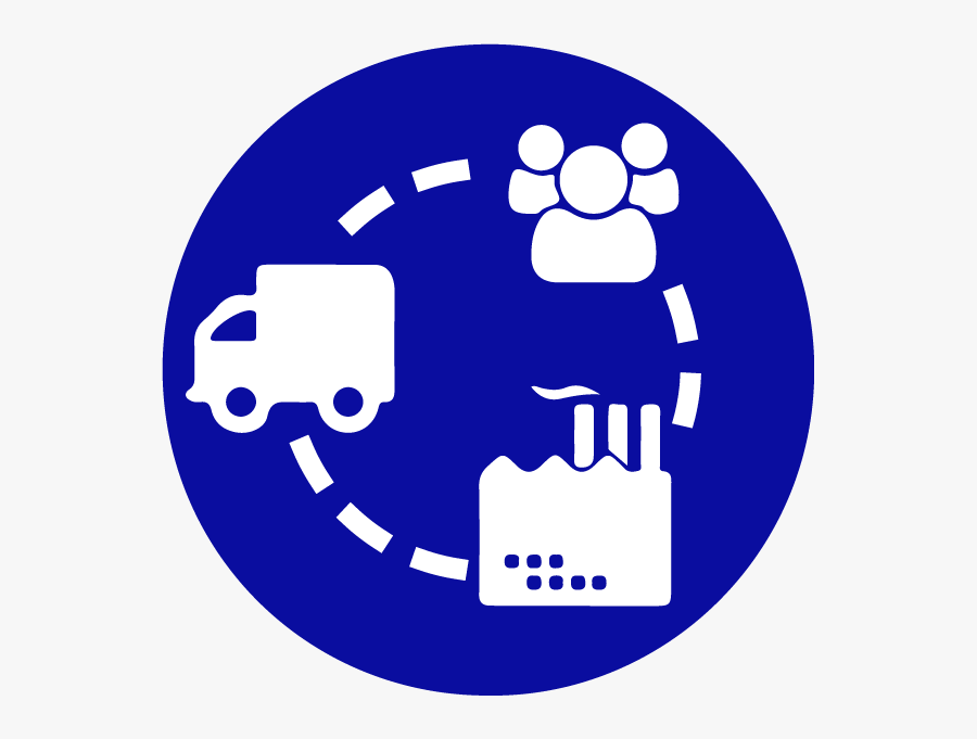 Transport Supply Chain Icon Clipart , Png Download - Supply Chain Round Icon, Transparent Clipart