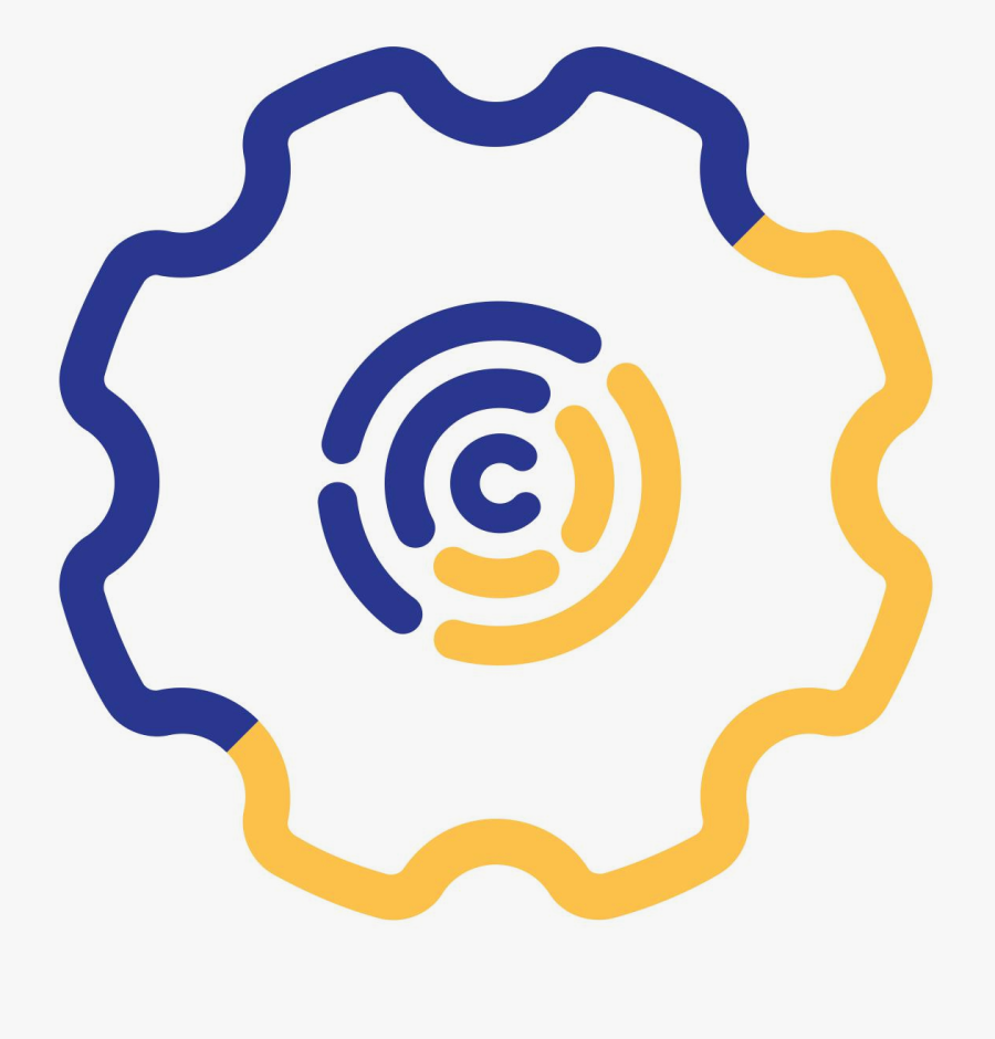 Cog Line Icon Png, Transparent Clipart