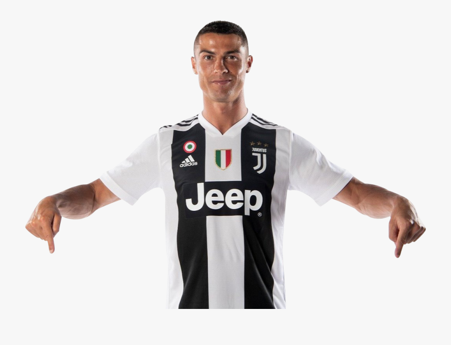 Ronaldo Juventus Png Cr7 2018 Clipart Image - Ronaldo In Juventus Kit, Transparent Clipart