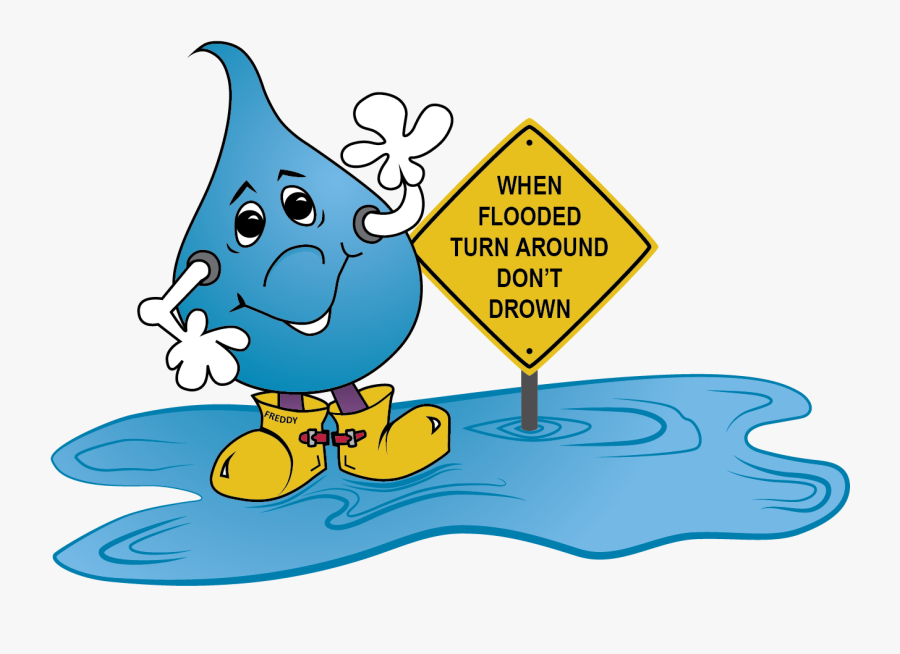 Turn Around Don"t Drown Warning Signs To Oklahoma Communities - Flooded Turn Around Don T Drown Png, Transparent Clipart