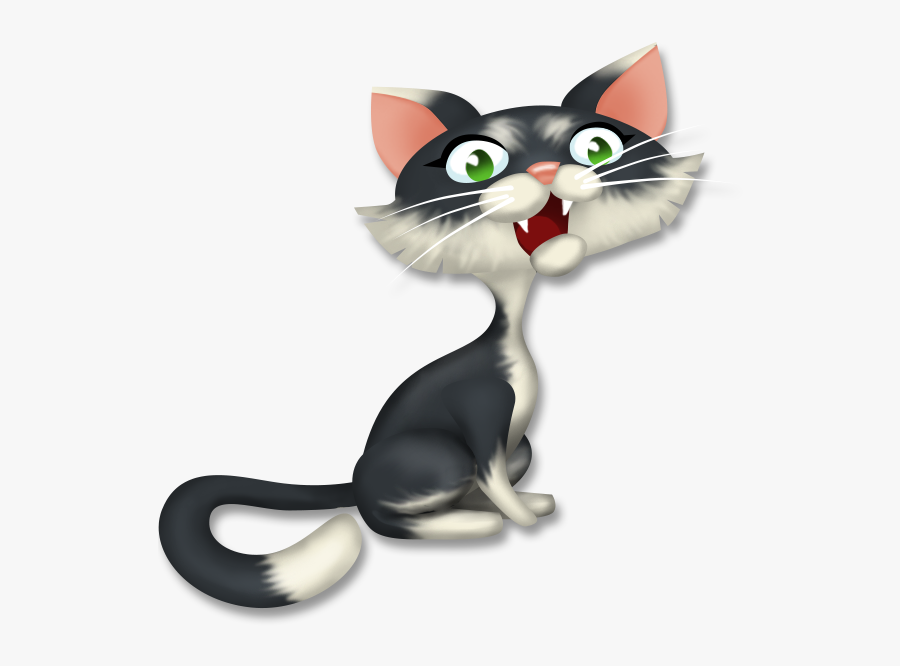 Kitten Clipart House Cat - Domestic Short-haired Cat, Transparent Clipart