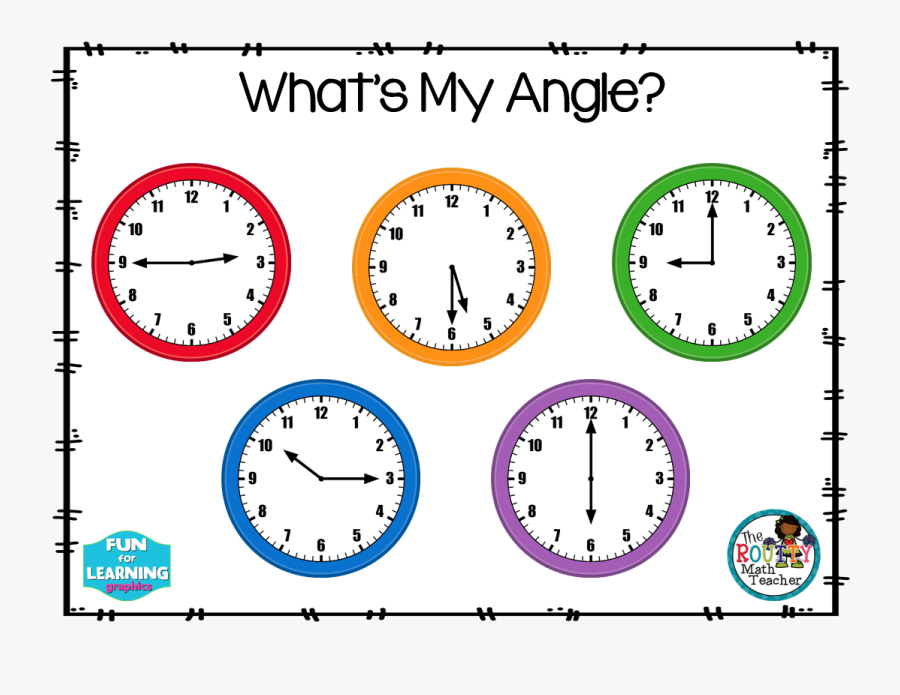 Telling Time Clip Cards, Transparent Clipart