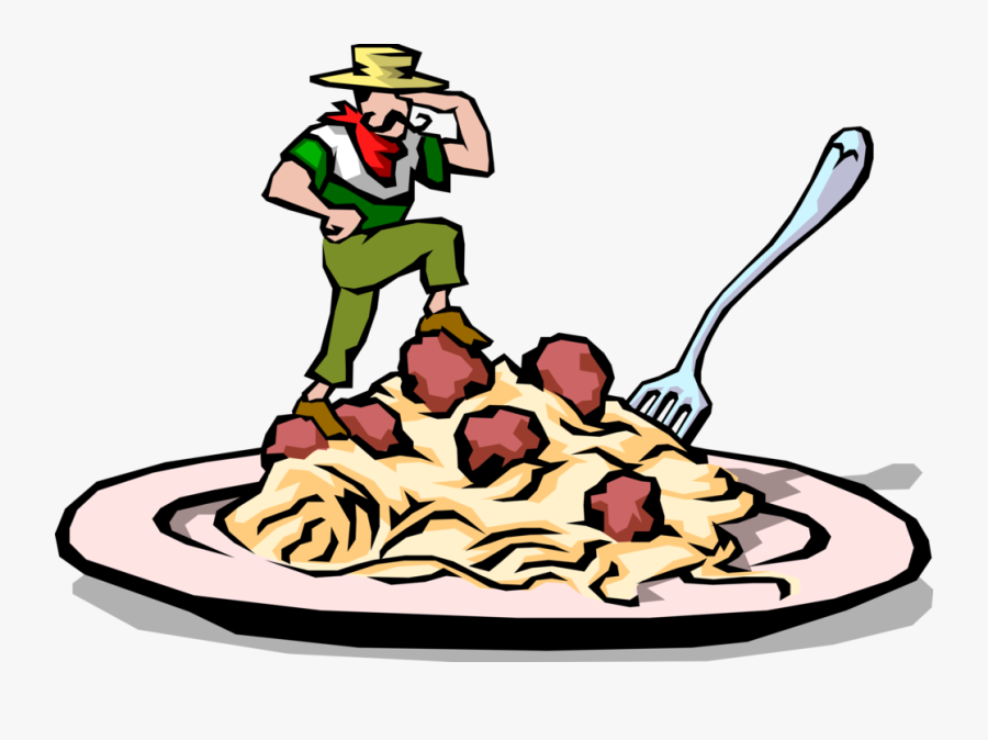 Vector Illustration Of Italian Cuisine Chef Conquers - Don T Eat Other People's Food, Transparent Clipart