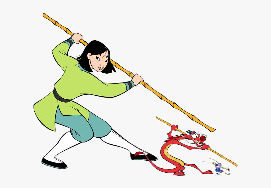 Clip Black And White Stock Clipart Training - Mulan Mushu And Cri Kee, Transparent Clipart