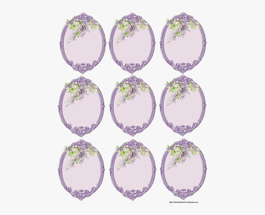 Lavender Printable Gift Tags, Transparent Clipart