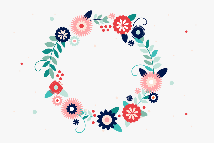 Flower Frame Png Allframes Org Typography Wreath - Flower Frame Png Vector, Transparent Clipart