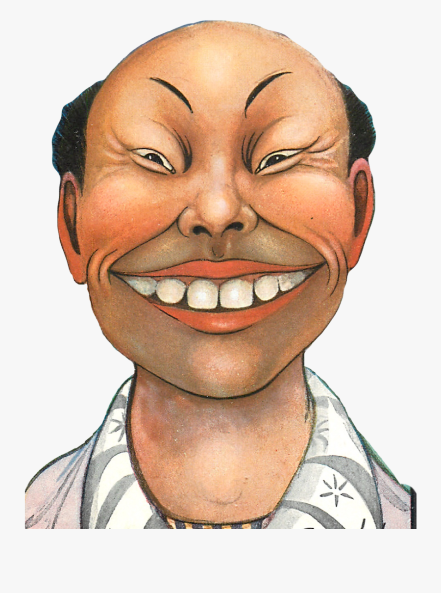 Transparent China Man Clipart - Funny Chinese Man Face, Transparent Clipart