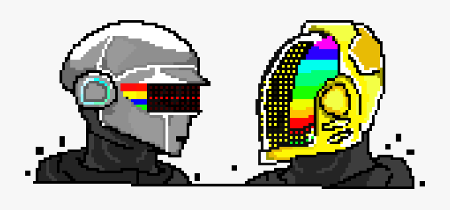 Daft Punk Clipart Recent - Daft Punk Pixel Art, Transparent Clipart