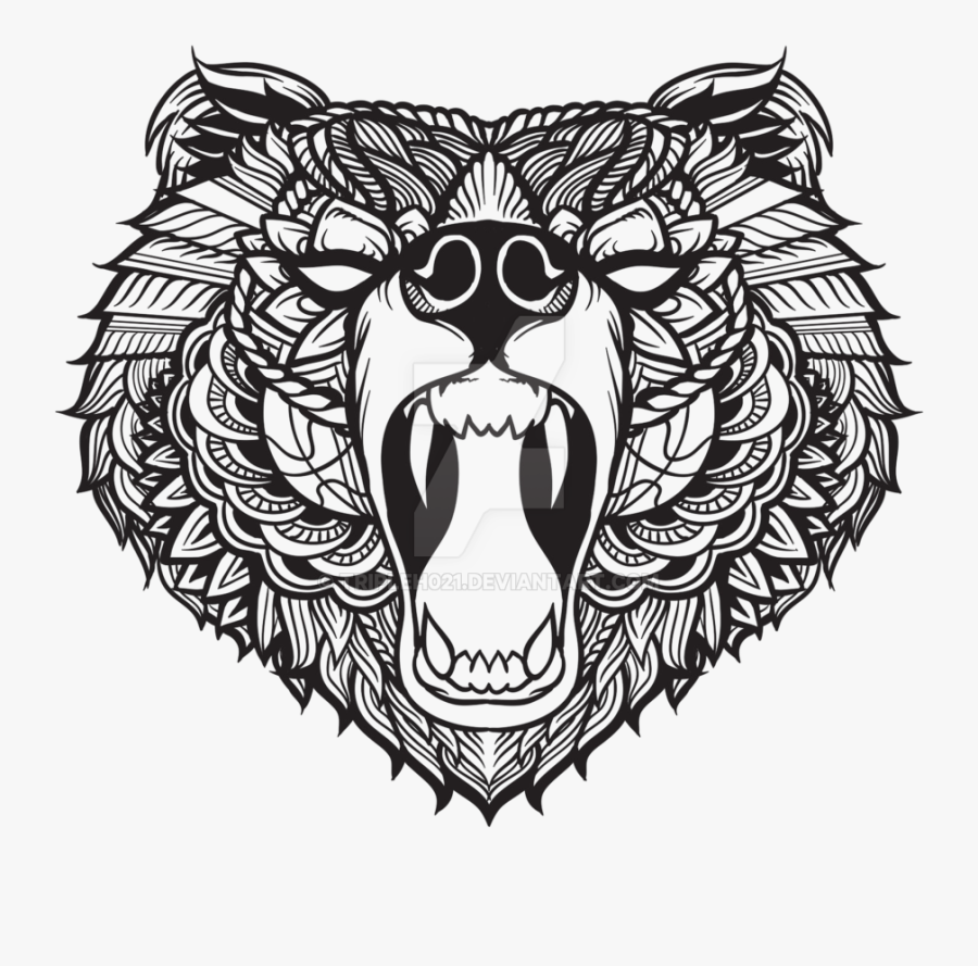 Florida Black Bear Tattoo Grizzly Bear Youtube - Maori Bear, Transparent Clipart