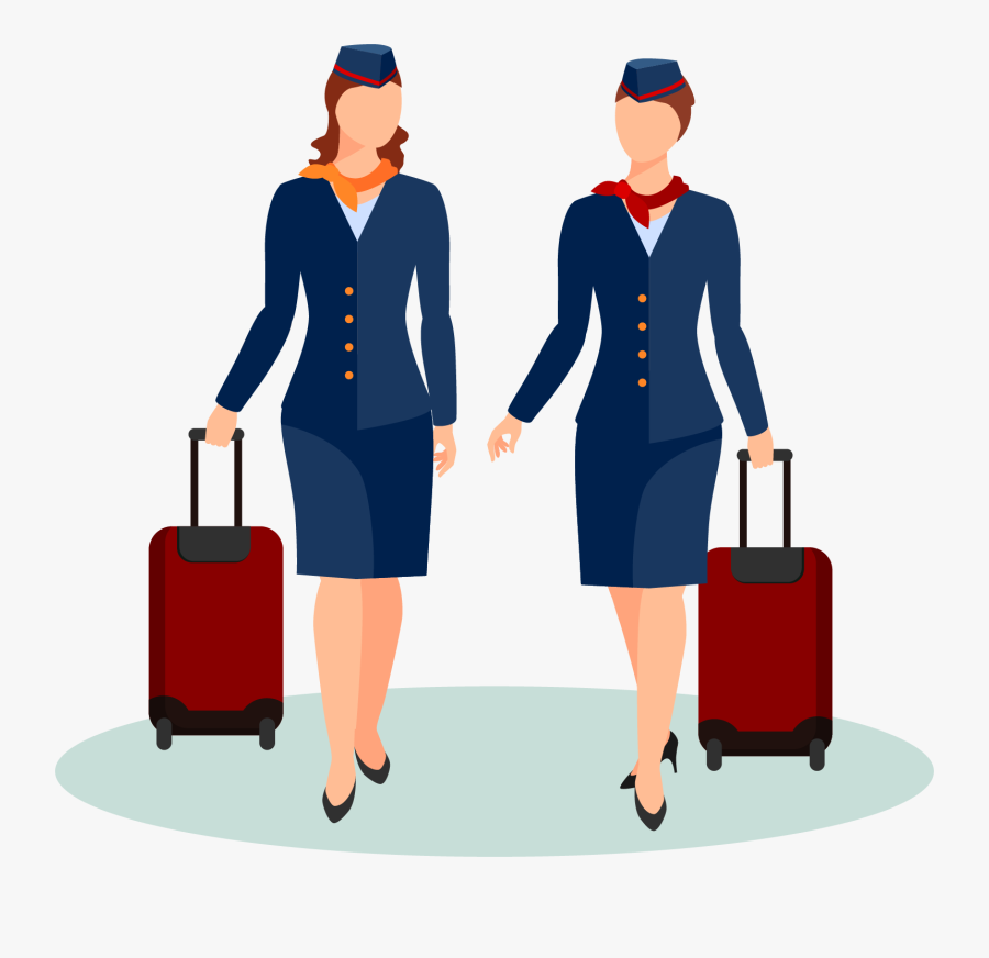 Stewardess Png - Flight Attendant Uniform Clipart, Transparent Clipart