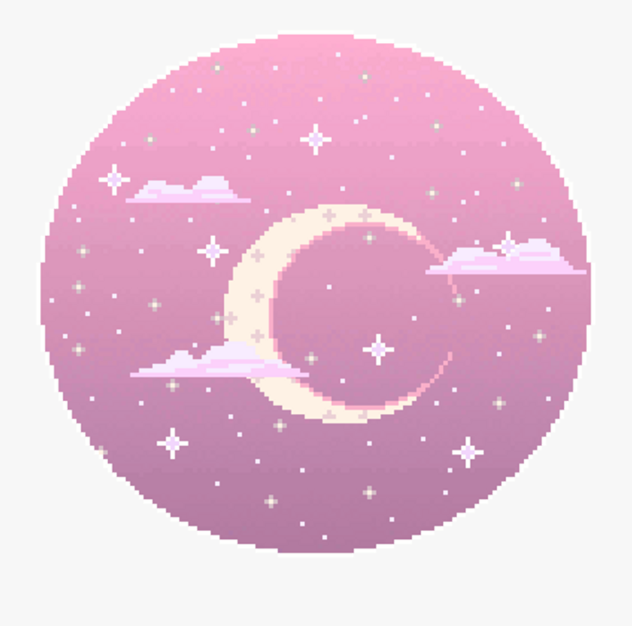 Gif Pixel Art Moon Tenor - Moon Pixel Art Gif, Transparent Clipart