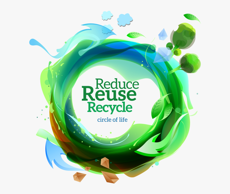 Reduce Reuse Recycle Clipart - Reduce Reuse Recycle Cycle Of Life, Transparent Clipart