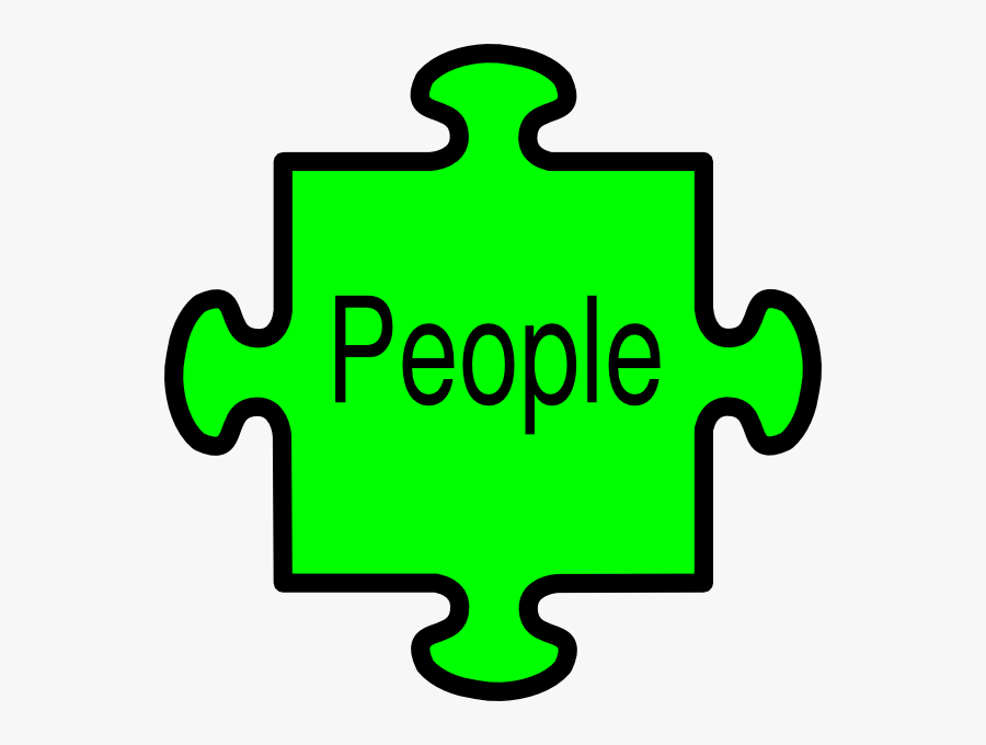 Jigsaw People Green Svg Clip Arts - Puzzle Pieces Clip Art, Transparent Clipart