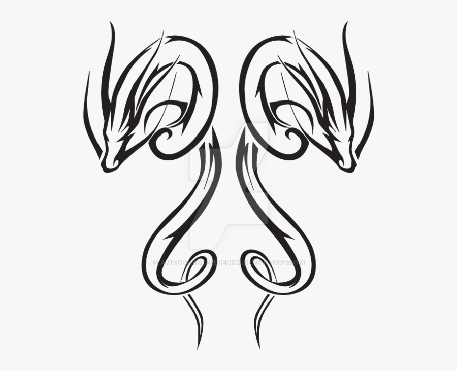 600 X 776 - Drawing Japanese Tattoo Dragons, Transparent Clipart