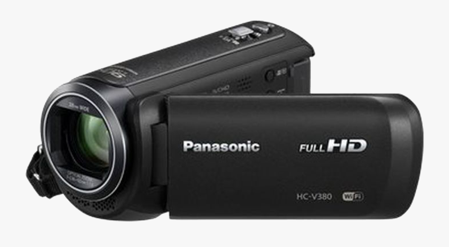 Transparent Camcorder Png - Panasonic Hc V385 Full Hd Camcorder, Transparent Clipart
