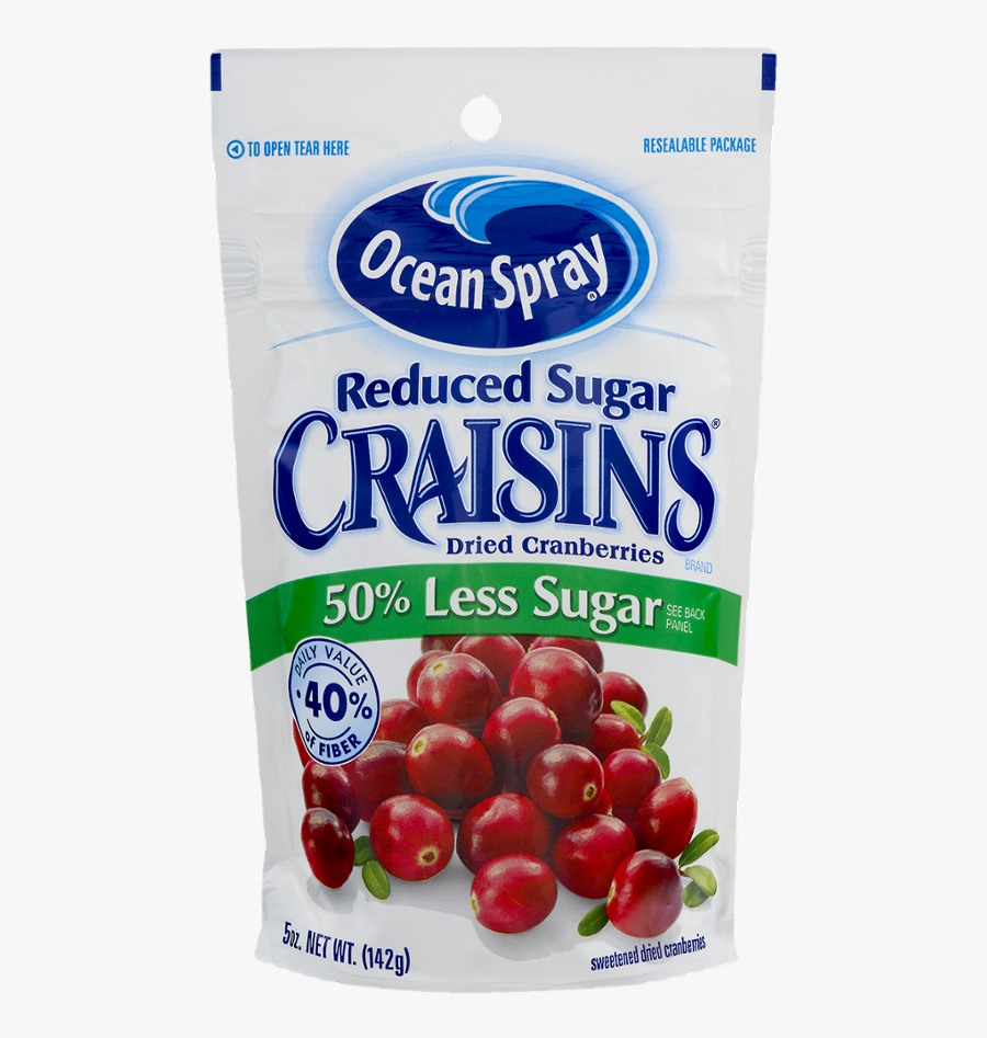 Ocean Spray Craisins Dried Cranberries Reduced Sugar, - Ocean Spray Cranberry, Transparent Clipart
