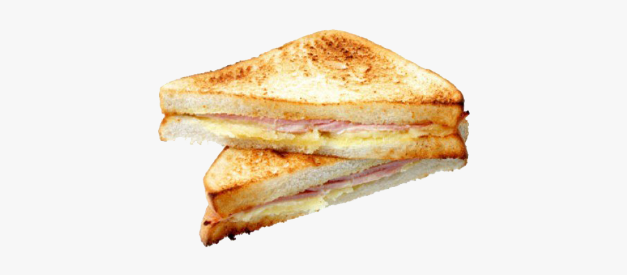 Ham Cheese Toasted Sandwich, Transparent Clipart