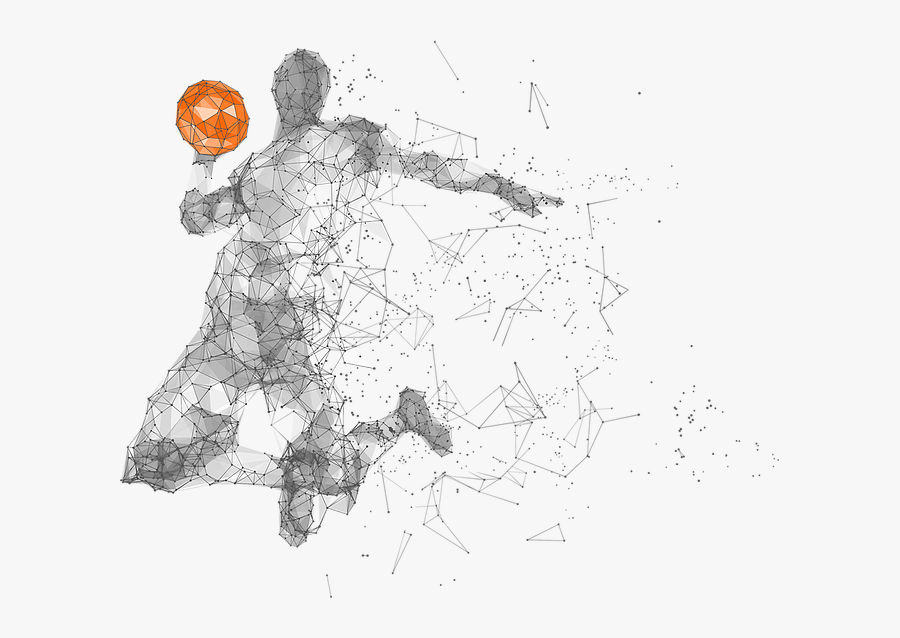 Transparent Basketball Vector Png - Basketball Background Hd White, Transparent Clipart