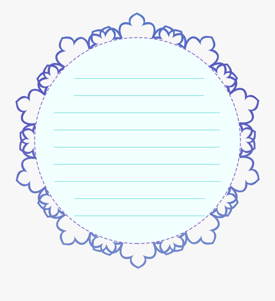 Lace Gradient Lines Text Box Png And Psd - Circle, Transparent Clipart